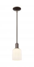 Innovations Lighting 716-1S-OB-G559-5GWH - Bridal Veil - 1 Light - 6 inch - Oil Rubbed Bronze - Mini Pendant