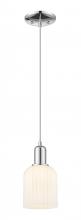 Innovations Lighting 716-1S-PC-G559-5GWH - Bridal Veil - 1 Light - 6 inch - Polished Chrome - Mini Pendant