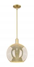 Innovations Lighting 716-1S-SG-G128-12 - Athens - 1 Light - 12 inch - Satin Gold - Stem hung - Mini Pendant