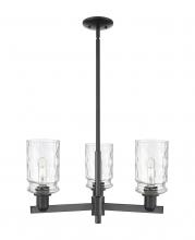 Innovations Lighting 716-3CR-BK-G352 - Candor - 3 Light - 27 inch - Matte Black - Stem hung - Flush Mount