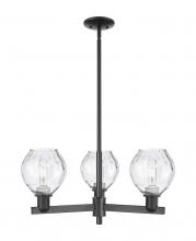 Innovations Lighting 716-3CR-BK-G362 - Waverly - 3 Light - 28 inch - Matte Black - Stem hung - Flush Mount