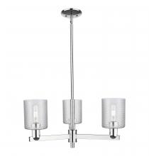 Innovations Lighting 716-3CR-PC-G112 - Cobbleskill - 3 Light - 27 inch - Polished Chrome - Stem hung - Flush Mount