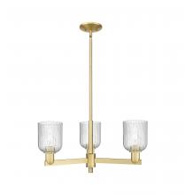 Innovations Lighting 716-3CR-SG-G559-5SDY - Bridal Veil - 3 Light - 18 inch - Satin Gold - Flush Mount