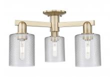 Innovations Lighting 716-3F-CB-G112 - Cobbleskill - 3 Light - 23 inch - Champagne Bronze - Semi-Flush Mount