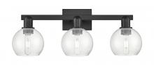 Innovations Lighting 716-3W-BK-G124-6 - Athens - 3 Light - 25 inch - Matte Black - Bath Vanity Light