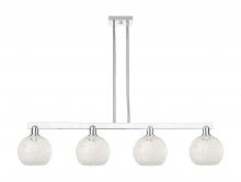 Innovations Lighting 716-4I-PC-G1216-8WM - White Mouchette - 4 Light - 51 inch - Polished Chrome - Stem hung - Island Light