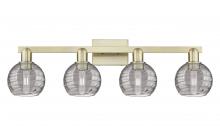 Innovations Lighting 716-4W-AB-G1213-6SM - Athens Deco Swirl - 4 Light - 36 inch - Antique Brass - Bath Vanity Light