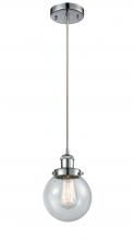 Innovations Lighting 916-1P-PC-G204-6 - Beacon - 1 Light - 6 inch - Polished Chrome - Cord hung - Mini Pendant