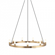 Matteo Lighting C75209AG - Cascadian Aged Gold Brass Chandelier
