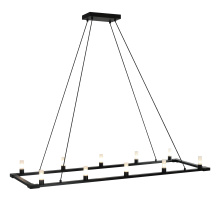 Matteo Lighting C75210MB - Cascadian Matte Black Chandelier