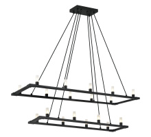 Matteo Lighting C75218MB - Cascadian Matte Black Chandelier