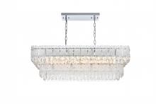 Elegant 1780G37C - Emilia Hang L37"W14"H12.5" E12 L6 Chrome