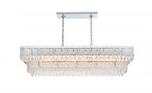 Elegant 1780G50C - Emilia Hang L50"W14"H12.5" E12 L8 Chrome
