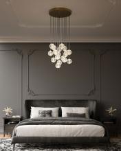 Alora Lighting MP321230NB - Marni 30 Head Natural Brass LED Multi Pendant