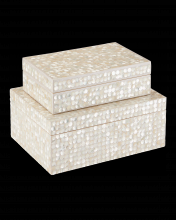 Currey 1200-0904 - Gerri Dot Mother of Pearl Box Set of 2