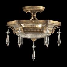 freight is 11.5% 569840ST - Monte Carlo 21"W Round Semi-Flush Mount