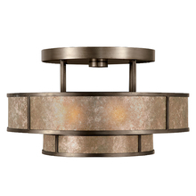 freight is 11.5% 600940ST - Singapore Moderne 24"W Round Semi-Flush Mount
