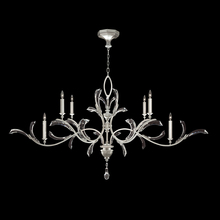 freight is 11.5% 700840-SF4 - Beveled Arcs 74"W Oblong Chandelier