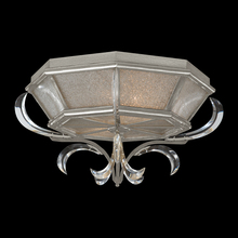 freight is 11.5% 704240-SF4 - Beveled Arcs 26"W Round Flush Mount