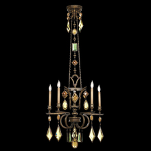 freight is 11.5% 708340-1ST - Encased Gems 27"W Round Chandelier
