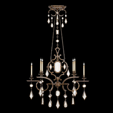 freight is 11.5% 708940-3ST - Encased Gems 50"W Oblong Chandelier