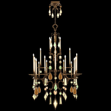 freight is 11.5% 709440-1ST - Encased Gems 53"W Round Chandelier