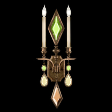 freight is 11.5% 718150-1ST - Encased Gems 29"H Sconce