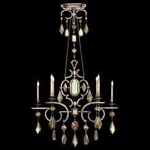 freight is 11.5% 725940-1ST - Encased Gems 50"W Oblong Chandelier