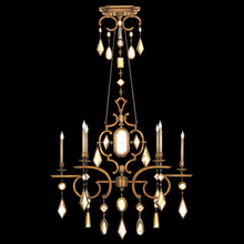 freight is 11.5% 726040-1ST - Encased Gems 50"W Oblong Chandelier