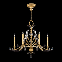 freight is 11.5% 739240-SF3 - Beveled Arcs 44"W Oblong Chandelier