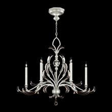 freight is 11.5% 739240-SF4 - Beveled Arcs 44"W Oblong Chandelier