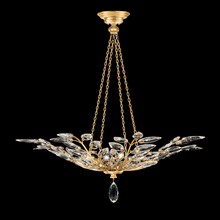 freight is 11.5% 753640-SF3 - Crystal Laurel 35"W Round Pendant