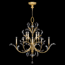 freight is 11.5% 760640ST - Beveled Arcs 56"W Round Chandelier