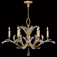 freight is 11.5% 761240ST - Beveled Arcs 42"W Round Chandelier