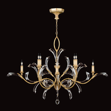 freight is 11.5% 761640ST - Beveled Arcs 57"W Round Chandelier