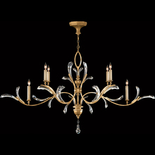 freight is 11.5% 761840ST - Beveled Arcs 74"W Oblong Chandelier