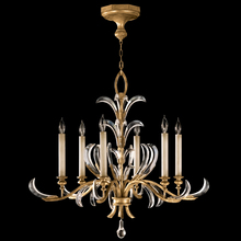 freight is 11.5% 762640ST - Beveled Arcs 37"W Round Chandelier