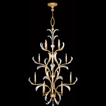 freight is 11.5% 762940ST - Beveled Arcs 48"W Round Chandelier