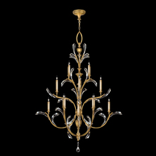 freight is 11.5% 767240ST - Beveled Arcs 56"W Round Chandelier