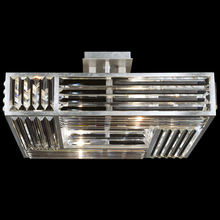 freight is 11.5% 811640ST - Crystal Enchantment 25"W Square Semi-Flush Mount