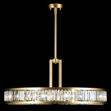 freight is 11.5% 812040-2ST - Crystal Enchantment 37"W Round Pendant