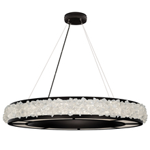 freight is 11.5% 878040-2ST - Arctic Halo 38"W Round Pendant