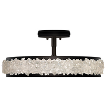 freight is 11.5% 879940-2ST - Arctic Halo 23"W Round Semi-Flush Mount