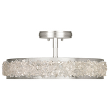 freight is 11.5% 879940ST - Arctic Halo 23"W Round Semi-Flush Mount