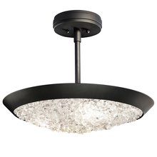 freight is 11.5% 880040-2ST - Arctic Halo 20"W Round Semi-Flush Mount